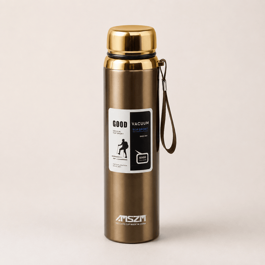 Gold Slim Travel Stainless Steel Bottle - Win Bachat