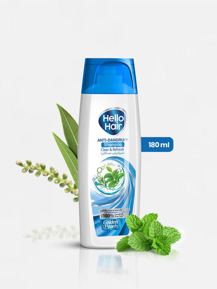 GOLDEN PEARL HELLO HAIR SHAMPOO - 180ml (Anti - Dandruff) - Win Bachat