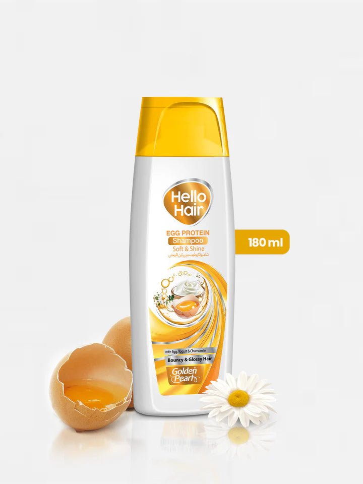 GOLDEN PEARL HELLO HAIR SHAMPOO - 180ml (Egg Protein) - Win Bachat