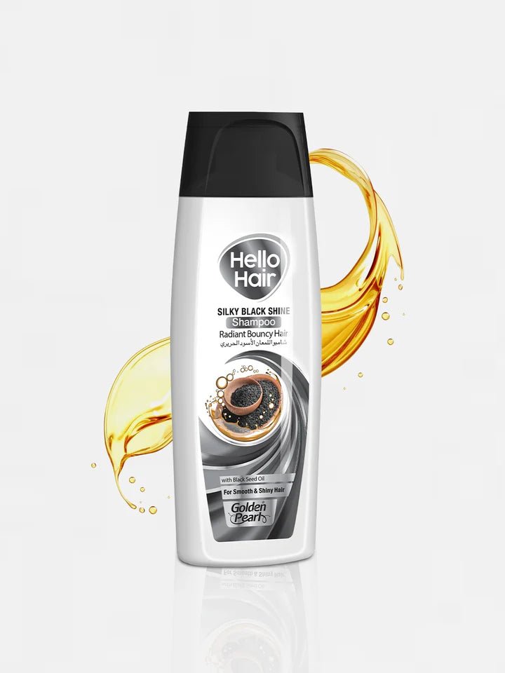 GOLDEN PEARL HELLO HAIR SHAMPOO - 180ml (Silky Black Shine) - Win Bachat