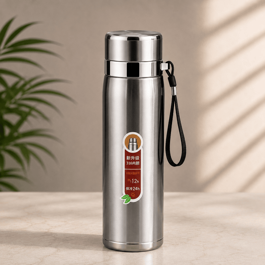 Grey Expedition Stainless Steel Bottle - Win Bachat