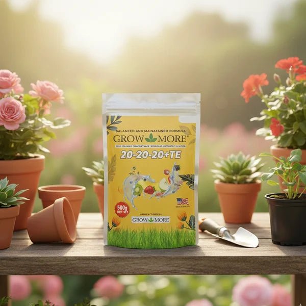 Grow More NPK 20-20-20 + TE Water-Soluble Fertilizer 500g - Win Bachat