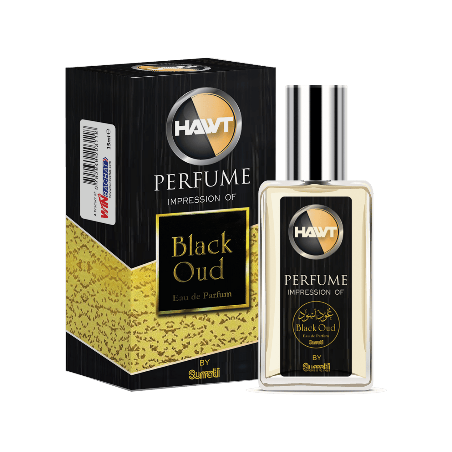 Hawt Perfume Black Oud – 15 ml - Win Bachat