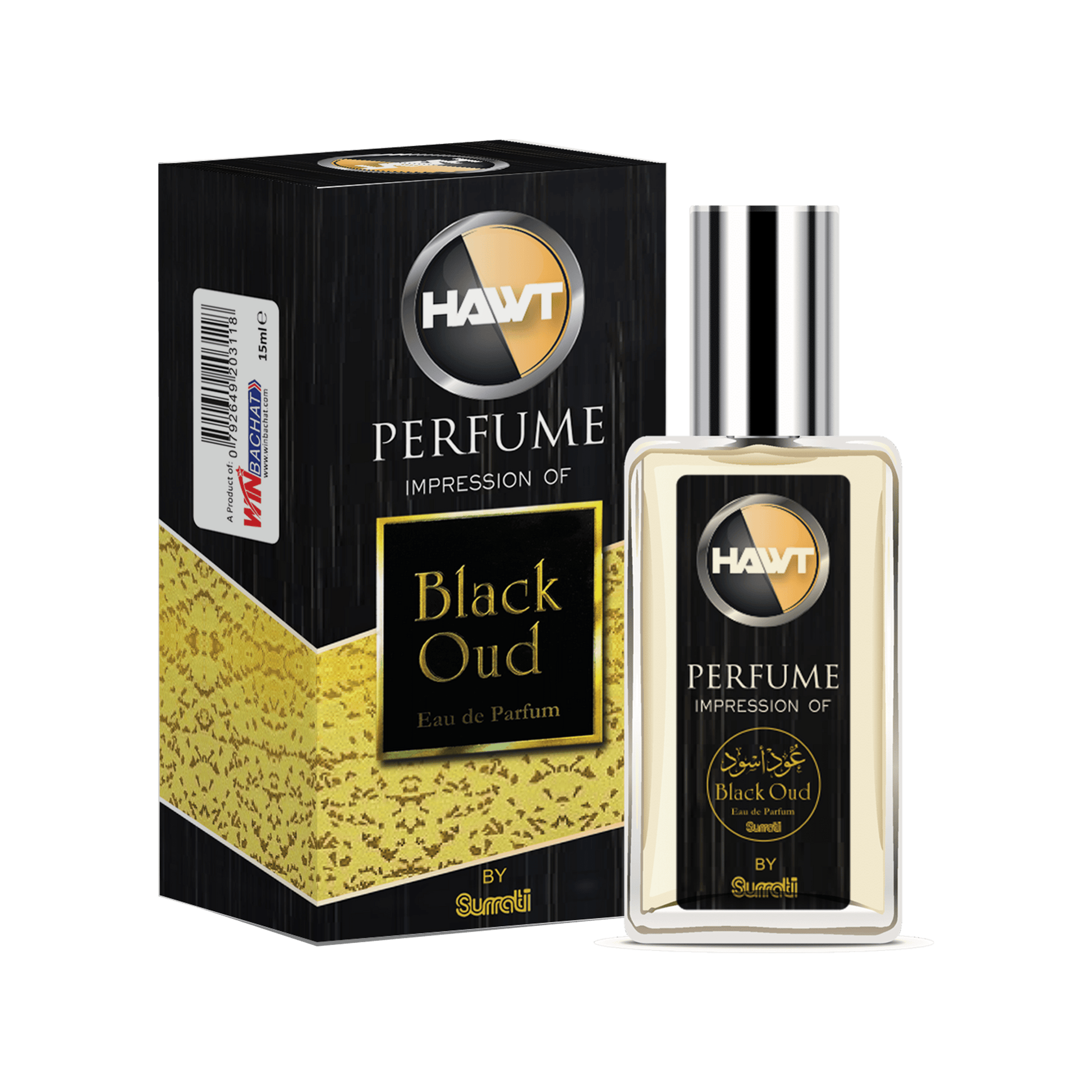 Hawt Perfume Black Oud – 15 ml - Win Bachat