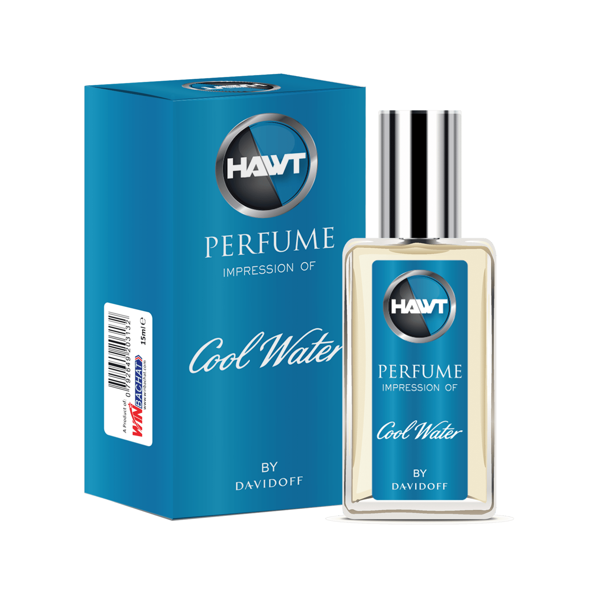 Hawt Perfume Cool Water – 15 ml - Win Bachat
