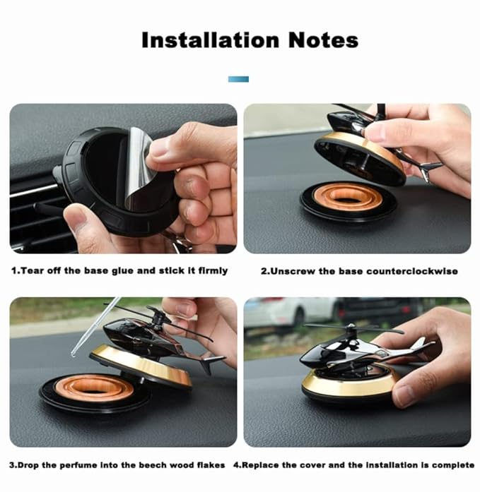 Helicopter Solar Air Freshener - Win Bachat