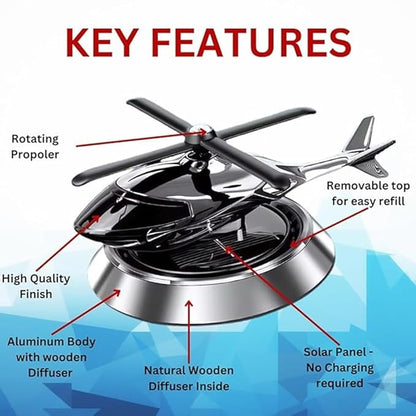Helicopter Solar Air Freshener - Win Bachat
