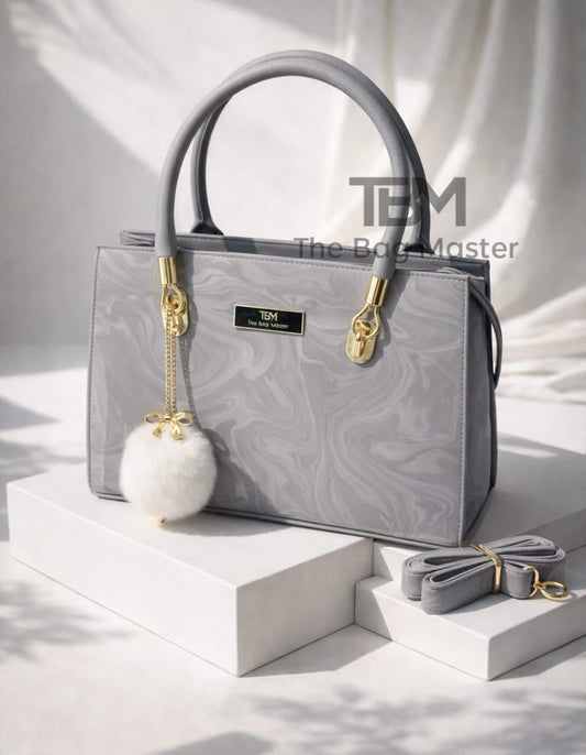 HIGH QUALITY TBM BAGS SHOULDER BAGS WITH FUR KEYCHAINS - HB006 - 1 - Win Bachat