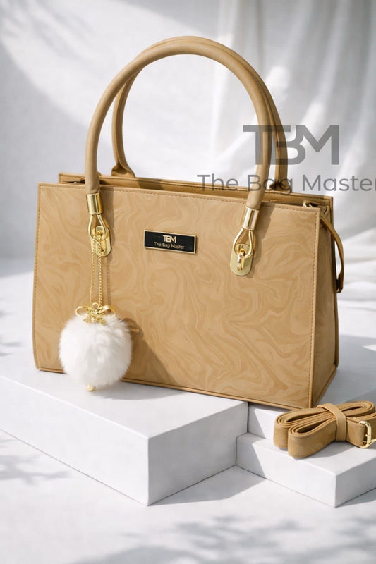 HIGH QUALITY TBM BAGS SHOULDER BAGS WITH FUR KEYCHAINS - HB006 - 2 - Win Bachat