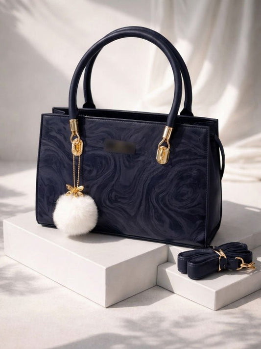 HIGH QUALITY TBM BAGS SHOULDER BAGS WITH FUR KEYCHAINS - HB006-4 - Win Bachat