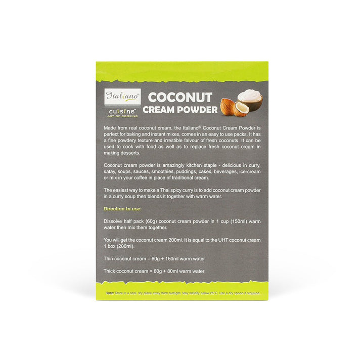 Italiano Coconut Cream Powder 120gm - Win Bachat