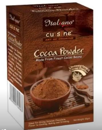 Italiano Unsweetened Cocoa Powder 50g - Win Bachat
