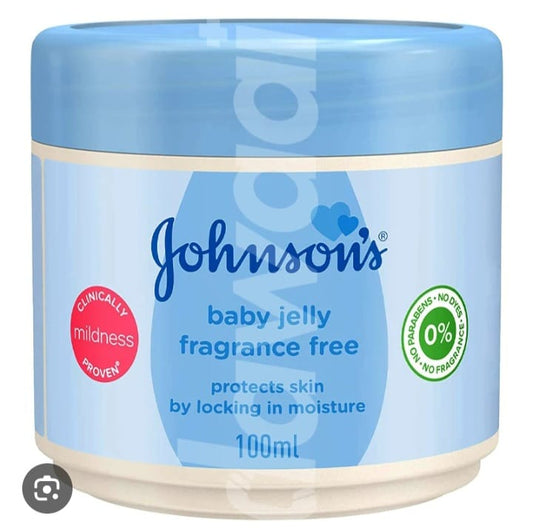 Johnson's Baby Jelly Fragrance Free 100ml - Blue - Win Bachat