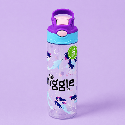 Kids Mermaid Plastic Flip Top Bottle - Win Bachat