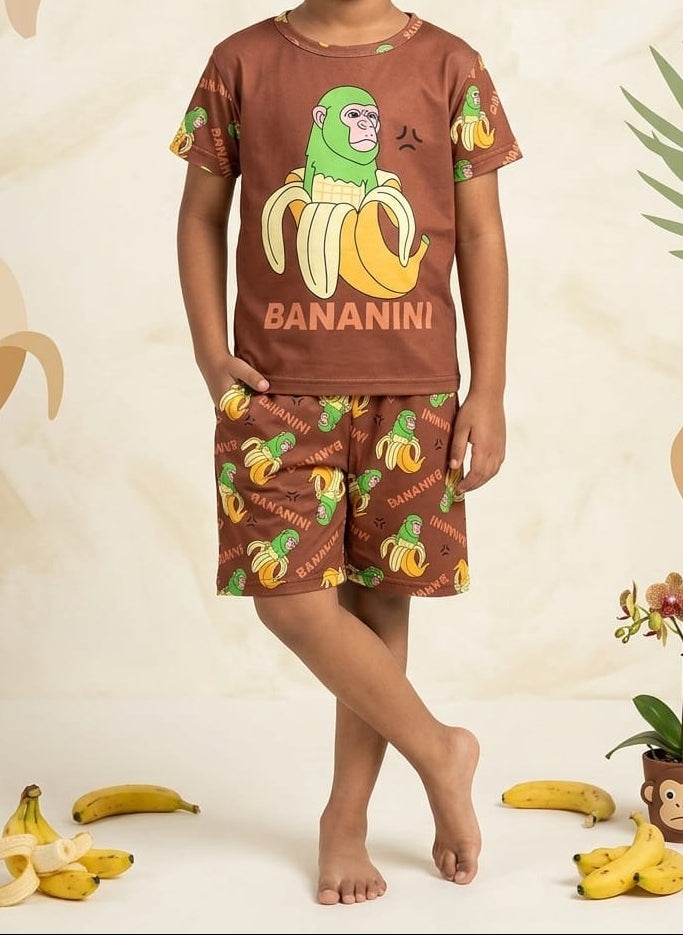 KIDS NIGHT FOR BABA WEAR SHIRT + SHORT - COTTON - Win Bachat