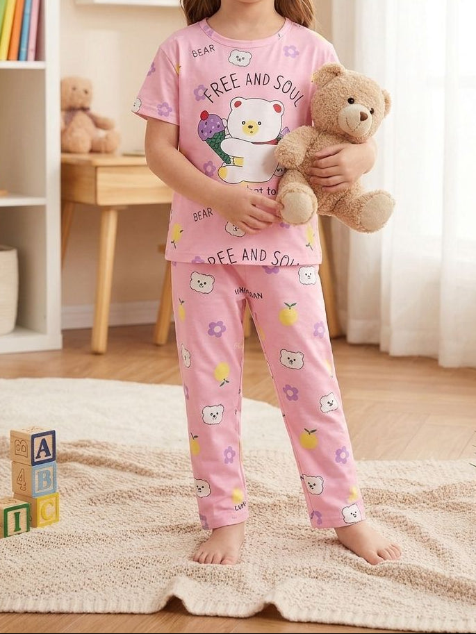 KIDS NIGHT FOR BABY WEAR SHIRT + SHORT - COTTON - Win Bachat