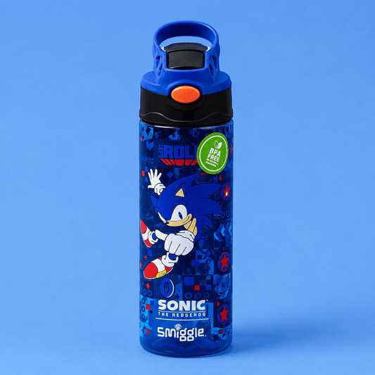 Kids Sonic Plastic Flip Top Bottle - Win Bachat