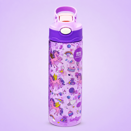 Kids Unicorn Plastic Flip Top Bottle - Win Bachat
