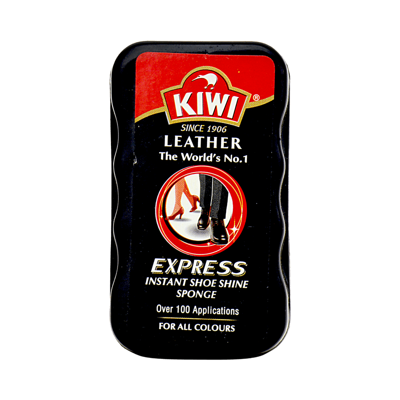 KIWI EXPRESS INSTANT SHOE SHINE SPONGE (BLACK) - Win Bachat