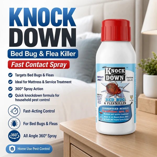 Knock Down Bed Bug & Flea Killer 100ml – Fenthion 35% EC - Win Bachat