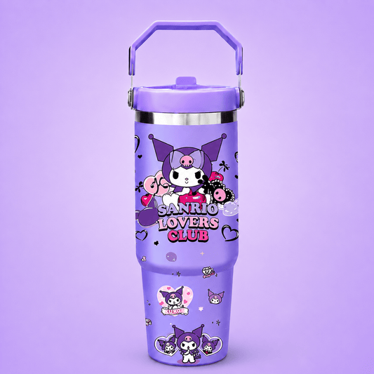 Kuromi Cartoon Print Insulated Tumbler – Moon Design - Win Bachat