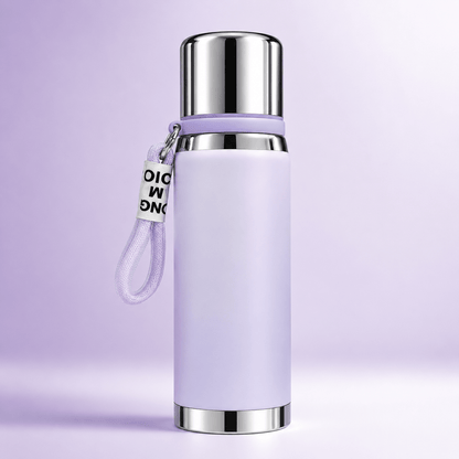 Lavender Matte Finish Stainless Steel Bottle - Win Bachat