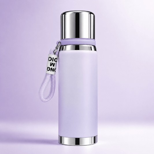 Lavender Matte Finish Stainless Steel Bottle - Win Bachat