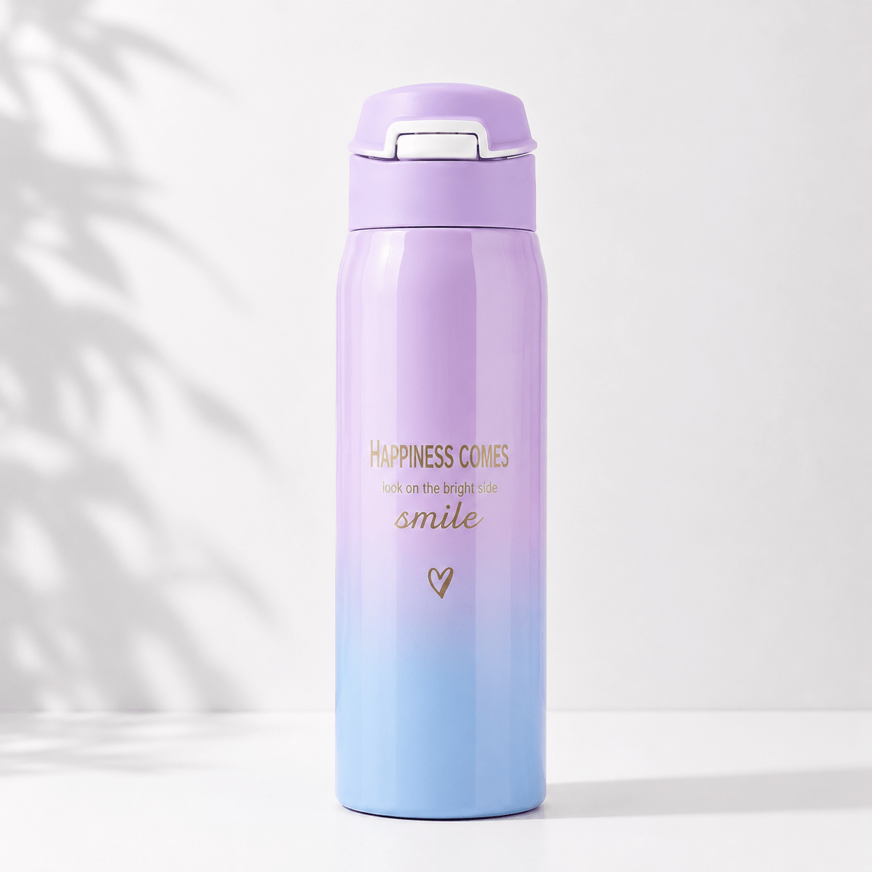 Lavender & Sky Blue Pastel Gradient Flip Top Bottle - Win Bachat