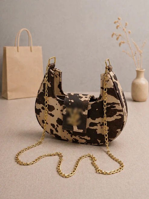 LV COW PRINT HALFMOON BAGS - HB022 - 1 - Win Bachat