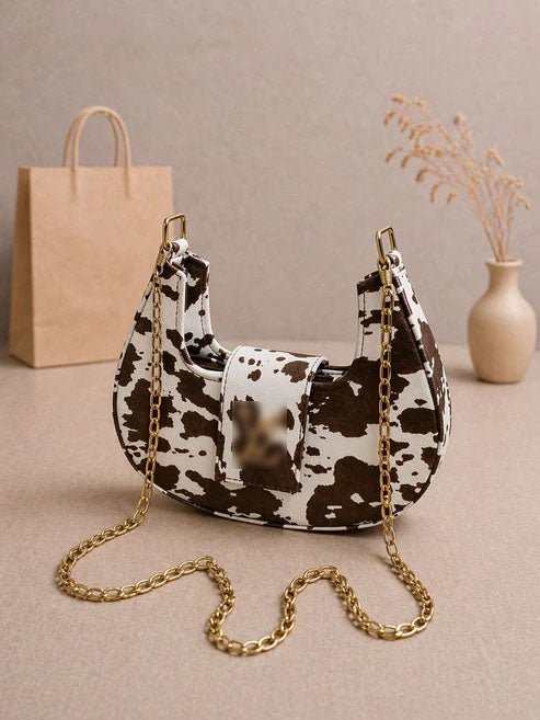 LV COW PRINT HALFMOON BAGS - HB022 - 3 - Win Bachat