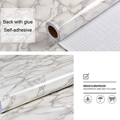 MARBLE STICKER (WHITE & BLACK) - Win Bachat