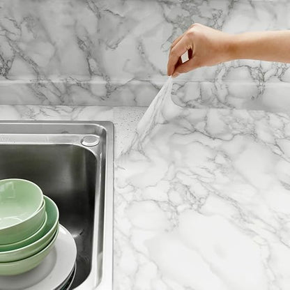 MARBLE STICKER (WHITE & BLACK) - Win Bachat