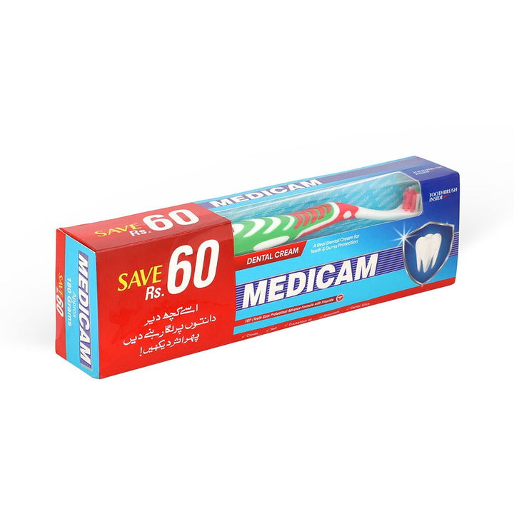 Medicam Toothpaste - 180Gm (With Brush) - Win Bachat