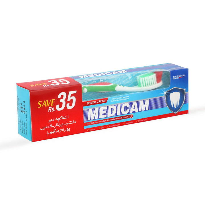 Medicam Toothpaste   - 65Gm (With Brush) - Win Bachat