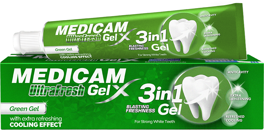 MEDICAM ULTRA FRESH 75G GREEN GEL - Win Bachat