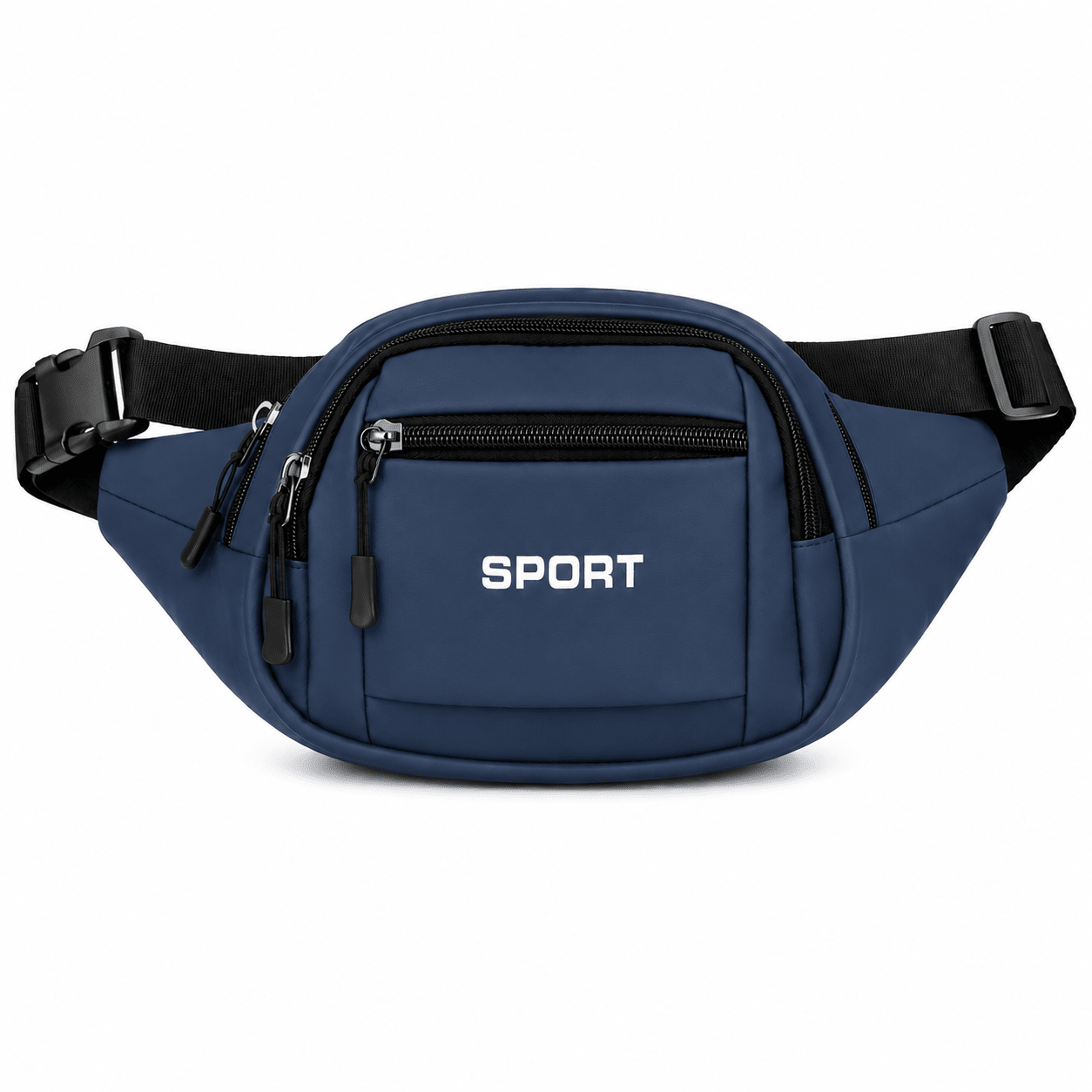 Mens Sport Waist Bag Stylish Nylon Fanny Pack - Blue - Win Bachat