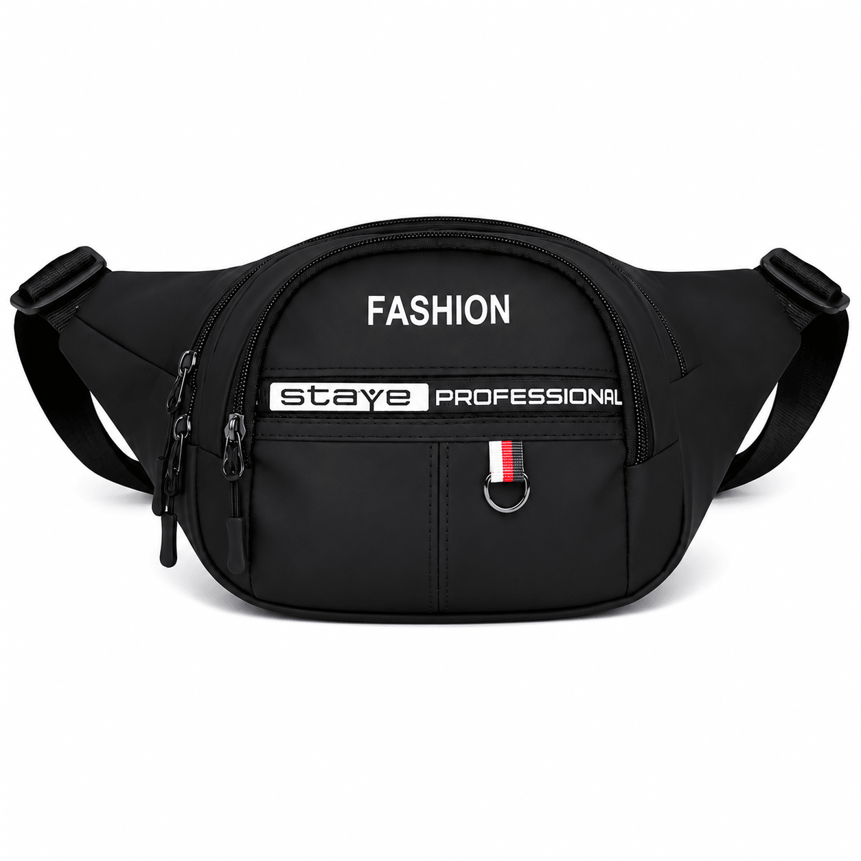 Men�S Waist Bag Stylish Nylon Fanny Pack Waterproof Crossbody Belt Bag - Black - Win Bachat