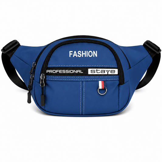Men�S Waist Bag Stylish Nylon Fanny Pack Waterproof Crossbody Belt Bag - Blue - Win Bachat