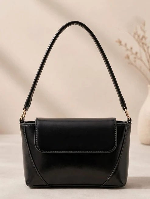 Minimalist Shoulder Bag - Black - Win Bachat