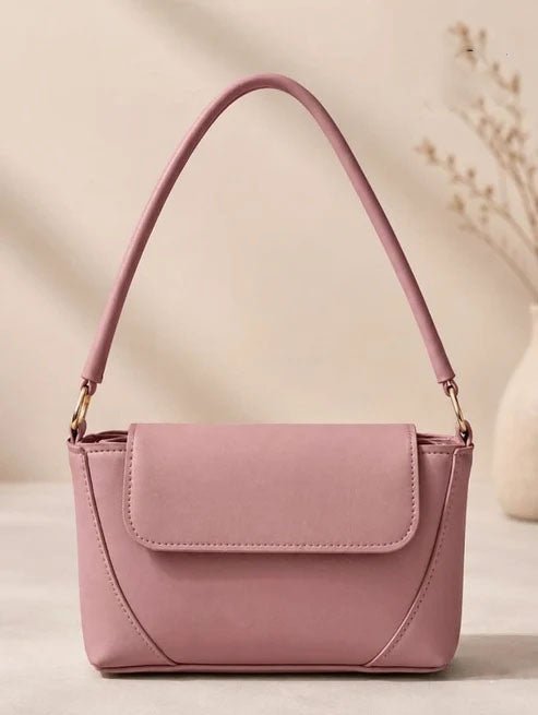 Minimalist Shoulder Bag - Blush Pink - Win Bachat