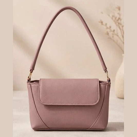 Minimalist Shoulder Bag - Dusty Mauve - Win Bachat