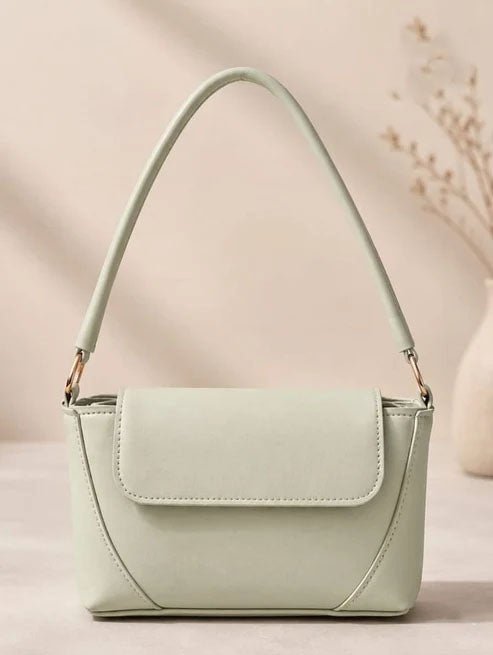 Minimalist Shoulder Bag - Mint Green - Win Bachat