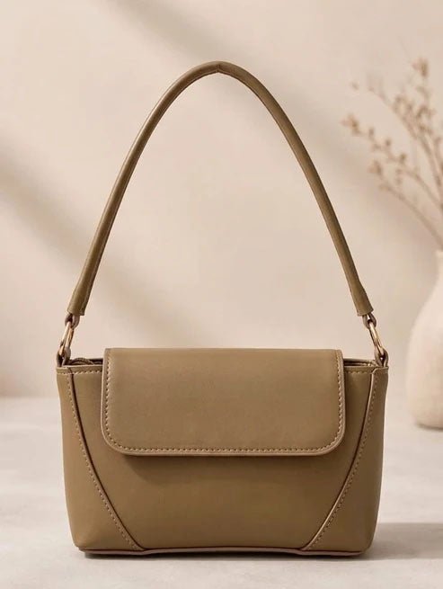 Minimalist Shoulder Bag - Olive Green - Win Bachat
