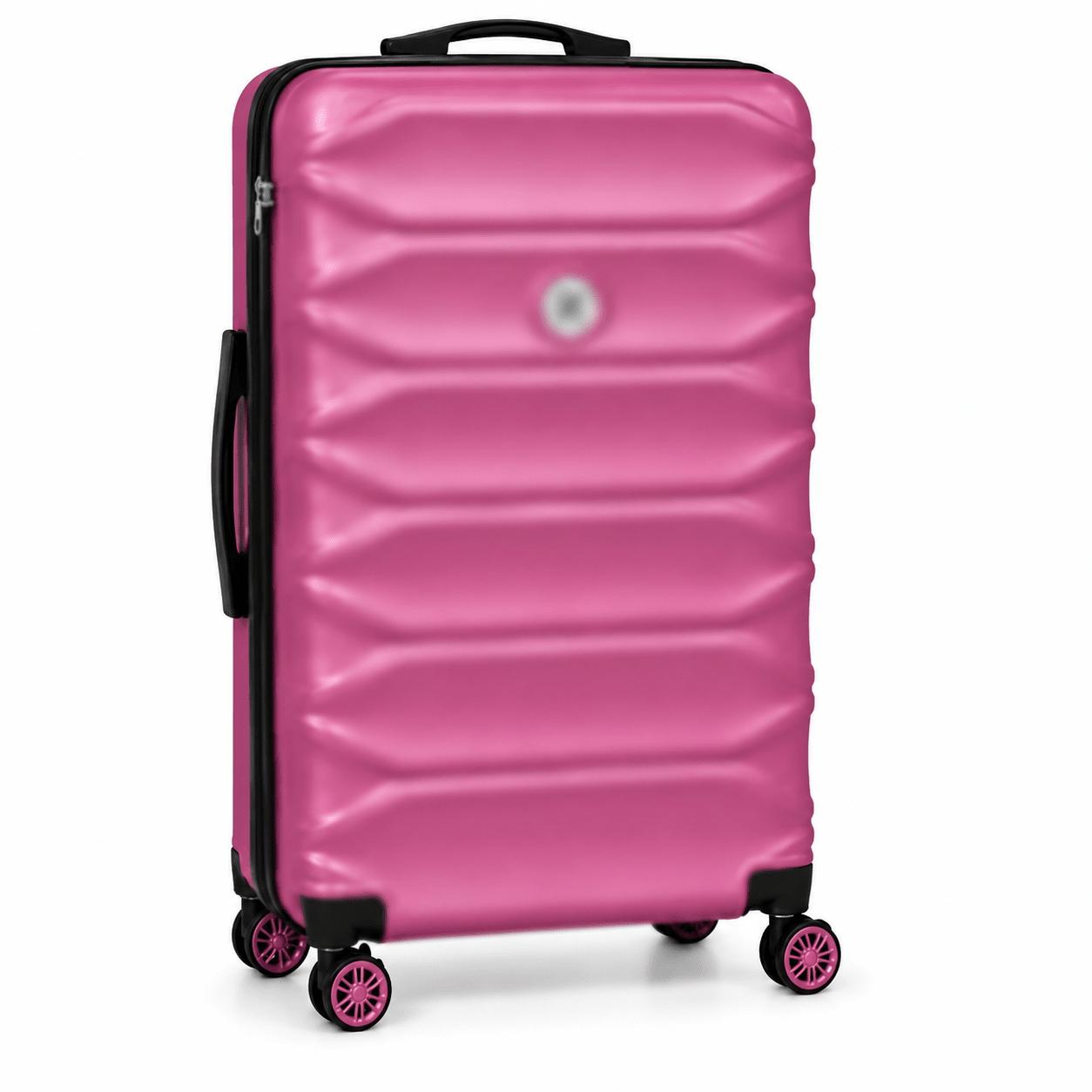 Modern Hard-Shell Spinner Suitcase - Metallic Pink - 20 Inch (Small) - Win Bachat