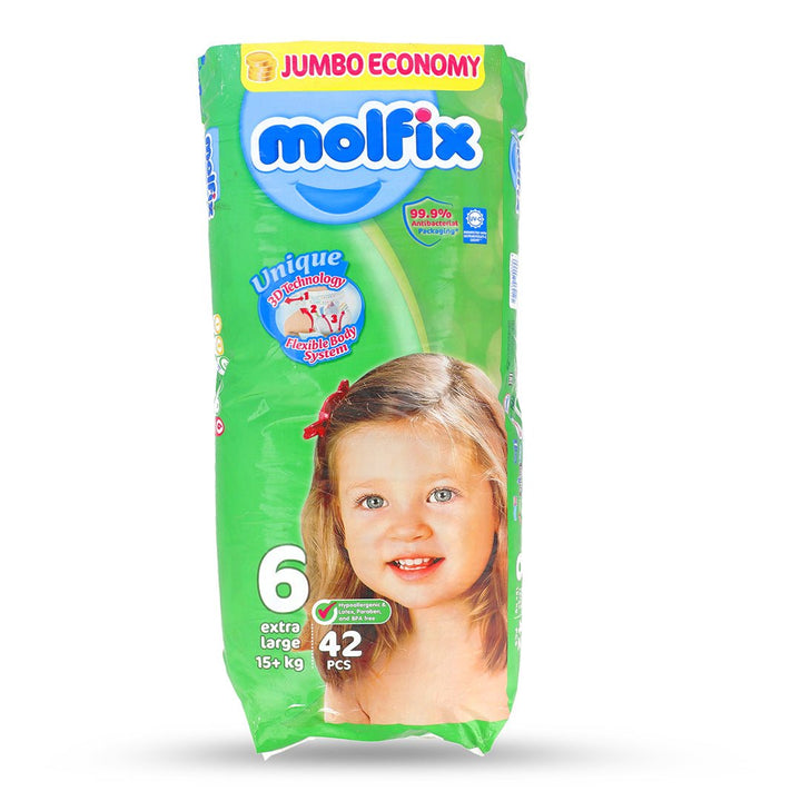 Molfix Diaper Jumbo 42S # 6 - Win Bachat