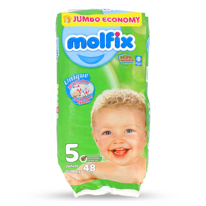 Molfix Diaper Jumbo 48S # 5 - Win Bachat