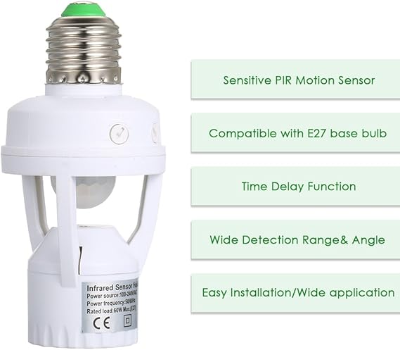 Motion sensor bulb holder - Win Bachat