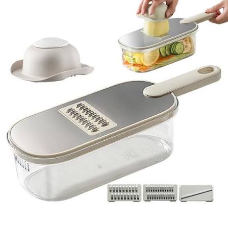 Multi-Function Mandoline Vegetable Slicer with Container (AG-15) - Win Bachat