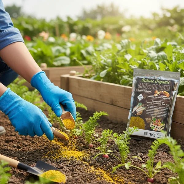 Mustard Cake Fertilizer 1kg – Natural Organic Plant Nutrient - Win Bachat