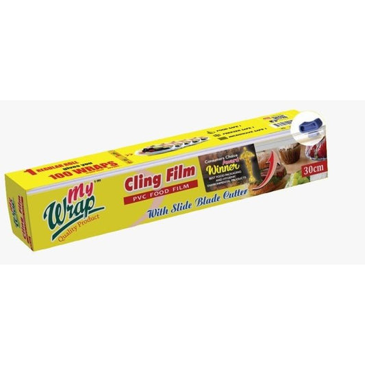 MY WRAP PVC CLING FLIM 30 CM BOX SLIDE BLADE - Win Bachat